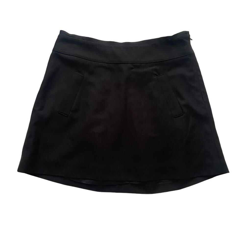 BCBG Mini Skirt Pockets Pleated Back Size 0 Preppy Academia Whimsygoth Y2K Basic